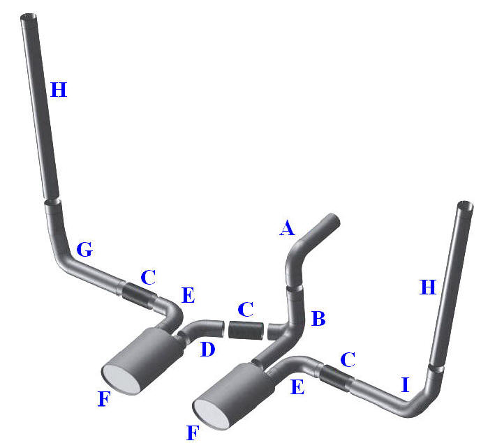 Newer Kenworth Aerocab exhaust layout with 2 catalytic converters